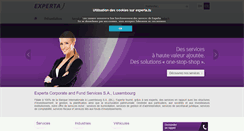 Desktop Screenshot of experta.lu