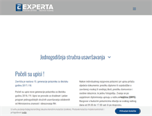 Tablet Screenshot of experta.hr